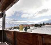 La station vue du balcon de l'appartement à Superdevoluy